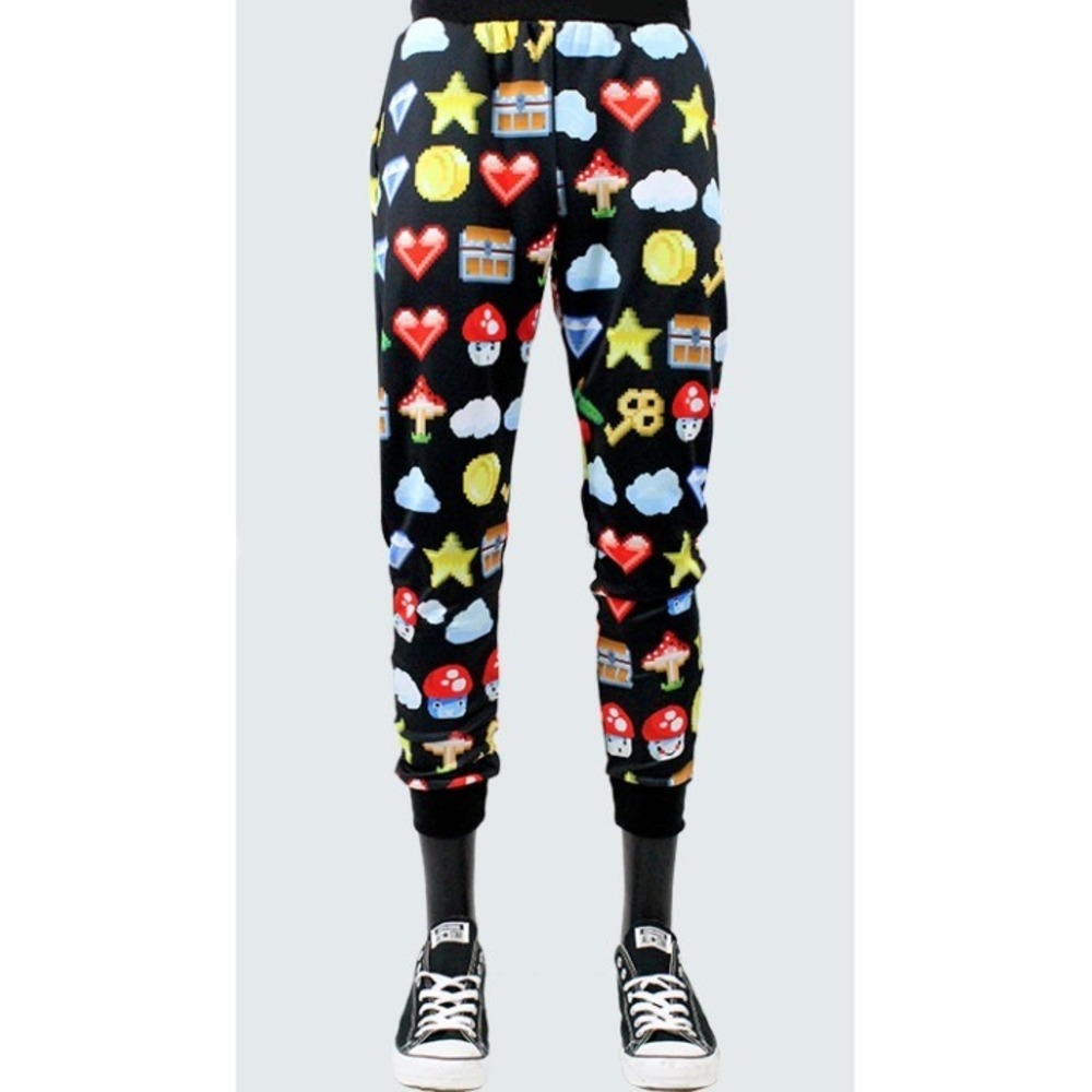 Kayden K Jogger Pants Mens Large Skinny Retro Game Poly Stretch New Made in US